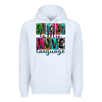White sarcasm is my love language Premium Hoodie - Zillion Design Studio