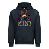 Navy mess mini messy bun Urban Hoodie - Zillion Design Studio