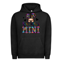 Pigment Black mess mini messy bun Urban Hoodie - Zillion Design Studio