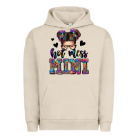 Mess Mini Messy Bun Urban Hoodie | Teevron