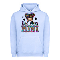 Pigment Grape Ice mess mini messy bun Urban Hoodie - Zillion Design Studio