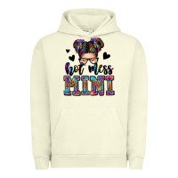 Pigment Pistachio mess mini messy bun Urban Hoodie - Zillion Design Studio