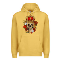 Antique Gold Skull King Premium Hoodie - RanaPortraitStore