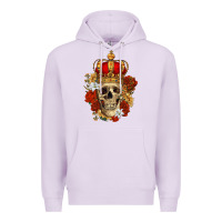 Lilac Skull King Premium Hoodie - RanaPortraitStore