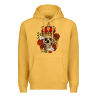 Mustard Skull King Premium Hoodie - RanaPortraitStore