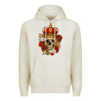 Oatmeal Heather Skull King Premium Hoodie - RanaPortraitStore