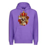 Purple Skull King Premium Hoodie - RanaPortraitStore