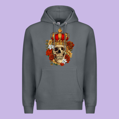 Skull King Premium Hoodie Designed By Ranaportraitstore