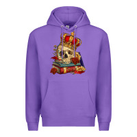 Purple Skull With Crown Premium Hoodie - RanaPortraitStore
