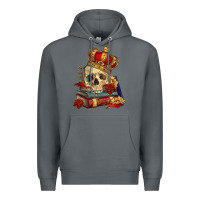 Rock Skull With Crown Premium Hoodie - RanaPortraitStore