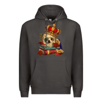 Smoke Skull With Crown Premium Hoodie - RanaPortraitStore