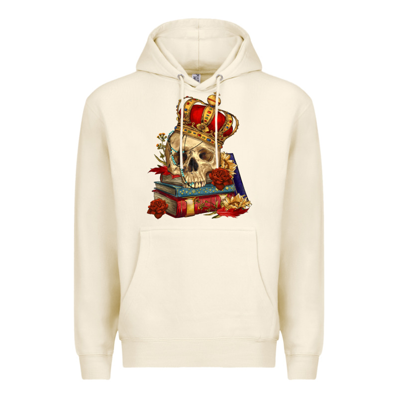 Skull With Crown Premium Hoodie by RanaPortraitStore | Teevron