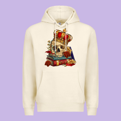 Skull With Crown Premium Hoodie Designed By Ranaportraitstore