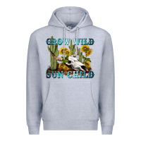 Heather Grey grow wild sun child tbw Premium Hoodie - texasbilliewilder