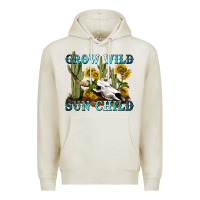 Oatmeal Heather grow wild sun child tbw Premium Hoodie - texasbilliewilder