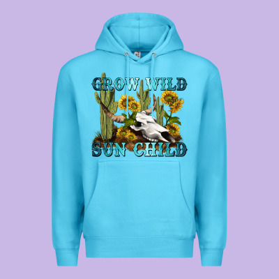 Grow Wild Sun Child Tbw Premium Hoodie Designed By Texasbilliewilder