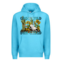 Ocean Blue grow wild sun child tbw Premium Hoodie - texasbilliewilder