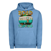 Pigment Pebble Blue road tripping Urban Hoodie - texasbilliewilder