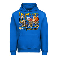 Cobalt im just here for the snacks sports sister Urban Hoodie - Zillion Design Studio
