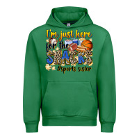 Emerald im just here for the snacks sports sister Urban Hoodie - Zillion Design Studio
