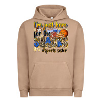 Pigment Burro im just here for the snacks sports sister Urban Hoodie - Zillion Design Studio