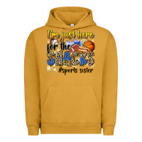 Pigment Peanut Butter im just here for the snacks sports sister Urban Hoodie - Zillion Design Studio