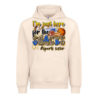 Sandshell im just here for the snacks sports sister Urban Hoodie - Zillion Design Studio