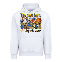 White im just here for the snacks sports sister Urban Hoodie - Zillion Design Studio