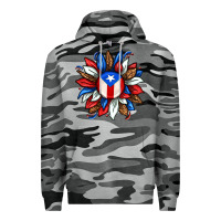 Slate Camo puerto rico sunflower Premium Hoodie - texasbilliewilder