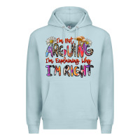 Blue Mist i'm not arguing i'm explaining why i'm right Premium Hoodie - Zillion Design Studio