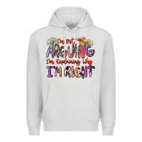 Dove Grey i'm not arguing i'm explaining why i'm right Premium Hoodie - Zillion Design Studio