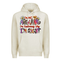 Oatmeal Heather i'm not arguing i'm explaining why i'm right Premium Hoodie - Zillion Design Studio