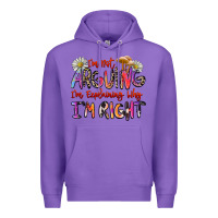 Purple i'm not arguing i'm explaining why i'm right Premium Hoodie - Zillion Design Studio
