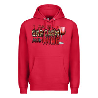 Cardinal i run on sarcasm and wine Premium Hoodie - Zillion Design Studio