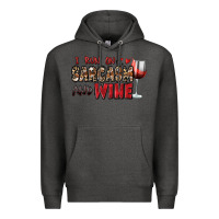 Charcoal Heather i run on sarcasm and wine Premium Hoodie - Zillion Design Studio
