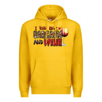 Lemon i run on sarcasm and wine Premium Hoodie - Zillion Design Studio