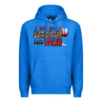 True Royal i run on sarcasm and wine Premium Hoodie - Zillion Design Studio