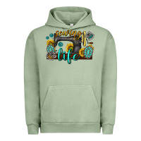 Pigment Oil Green sewing life western Urban Hoodie - texasbilliewilder