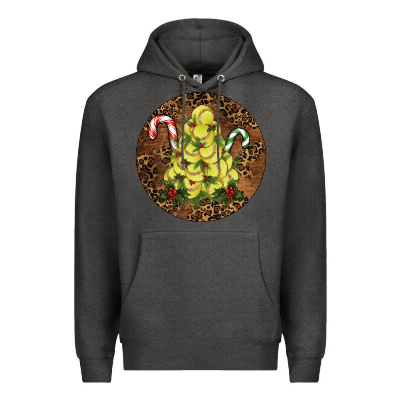 Softball Leopard Christmas Premium Hoodie by RanaPortraitStore | Teevron