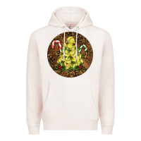 Pale Pink Softball leopard christmas Premium Hoodie - RanaPortraitStore