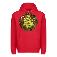 Red Softball leopard christmas Premium Hoodie - RanaPortraitStore