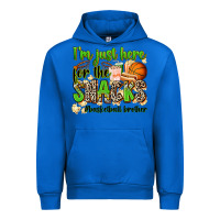 Cobalt im just here for the snacks basketball brother Urban Hoodie - Zillion Design Studio