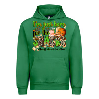 Emerald im just here for the snacks basketball brother Urban Hoodie - Zillion Design Studio