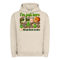 Pigment French Oak im just here for the snacks basketball brother Urban Hoodie - Zillion Design Studio
