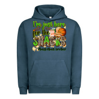 Pigment Midnight Navy im just here for the snacks basketball brother Urban Hoodie - Zillion Design Studio