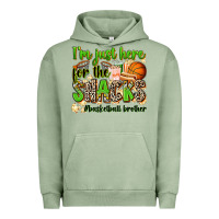 Pigment Oil Green im just here for the snacks basketball brother Urban Hoodie - Zillion Design Studio