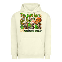 Pigment Pistachio im just here for the snacks basketball brother Urban Hoodie - Zillion Design Studio