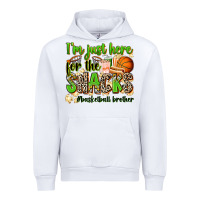 White im just here for the snacks basketball brother Urban Hoodie - Zillion Design Studio