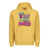Antique Gold 80s made 90s raised Premium Hoodie - texasbilliewilder