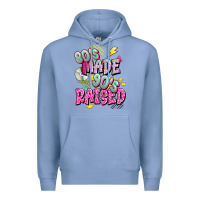 Colony Blue 80s made 90s raised Premium Hoodie - texasbilliewilder